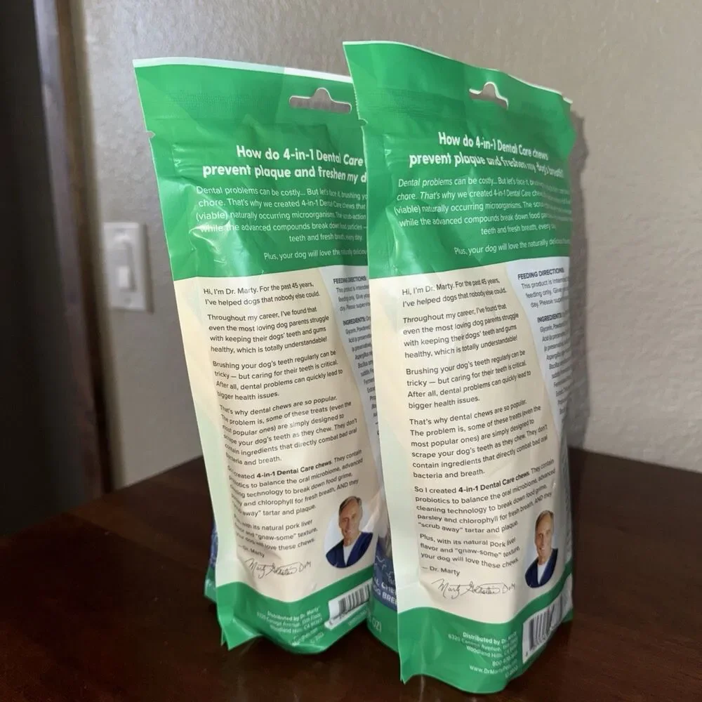 Dr. Marty Better Life Chews 4 in 1 Dental Care Sticks for Small Dogs 5-23 lbs